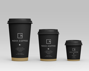 Nova coffee cup design (paper and plastic cup)