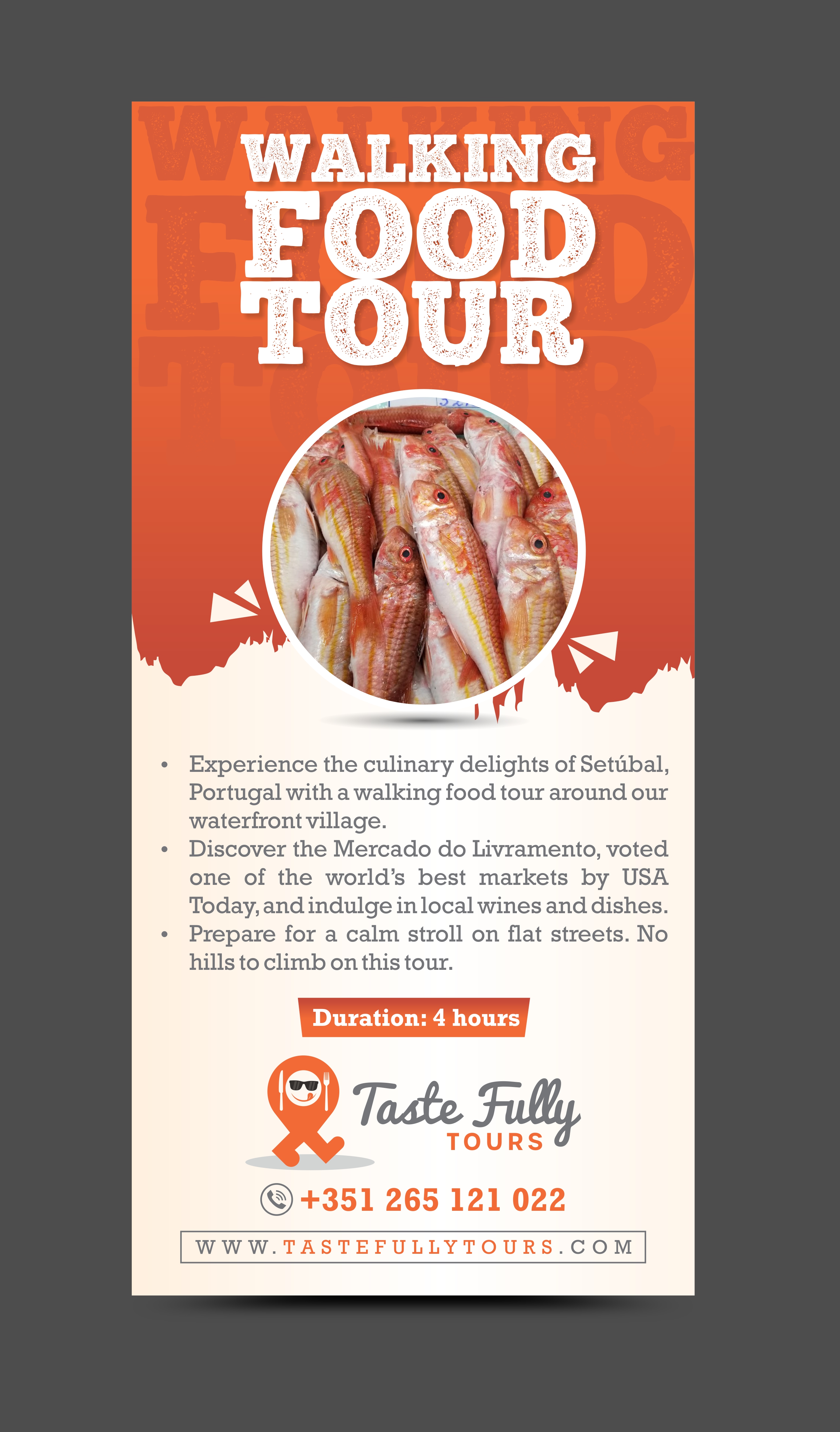 Flyer Design by Rajneesha for Taste Fully Tours | Design #30217087