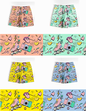 summer swim trunks design for nineteen-twentyfour clothing