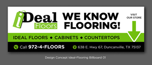 Billboard Design by D Creative for Ideal Floors | Design #30449013