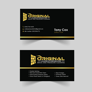 Business Card Design by angelonyamu for Original underpressure brick and pressurecleaning | Design: #30630707