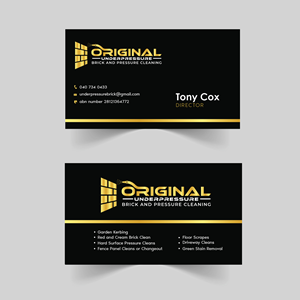 Business Card Design by angelonyamu for Original underpressure brick and pressurecleaning | Design: #30633542