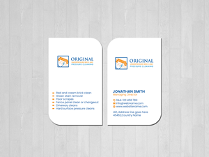 Business Card Design by Creations Box 2015 for Original underpressure brick and pressurecleaning | Design: #30606922