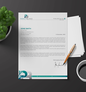 Letterhead Design by artbitin for Perfect Balance Financial Services | Design #30686721