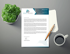 Letterhead Design by ARTOGRAPHY for Perfect Balance Financial Services | Design #30691179