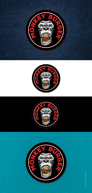 Logo Design by nitin.kondhare2010 for Monkey burger | Design #30715823