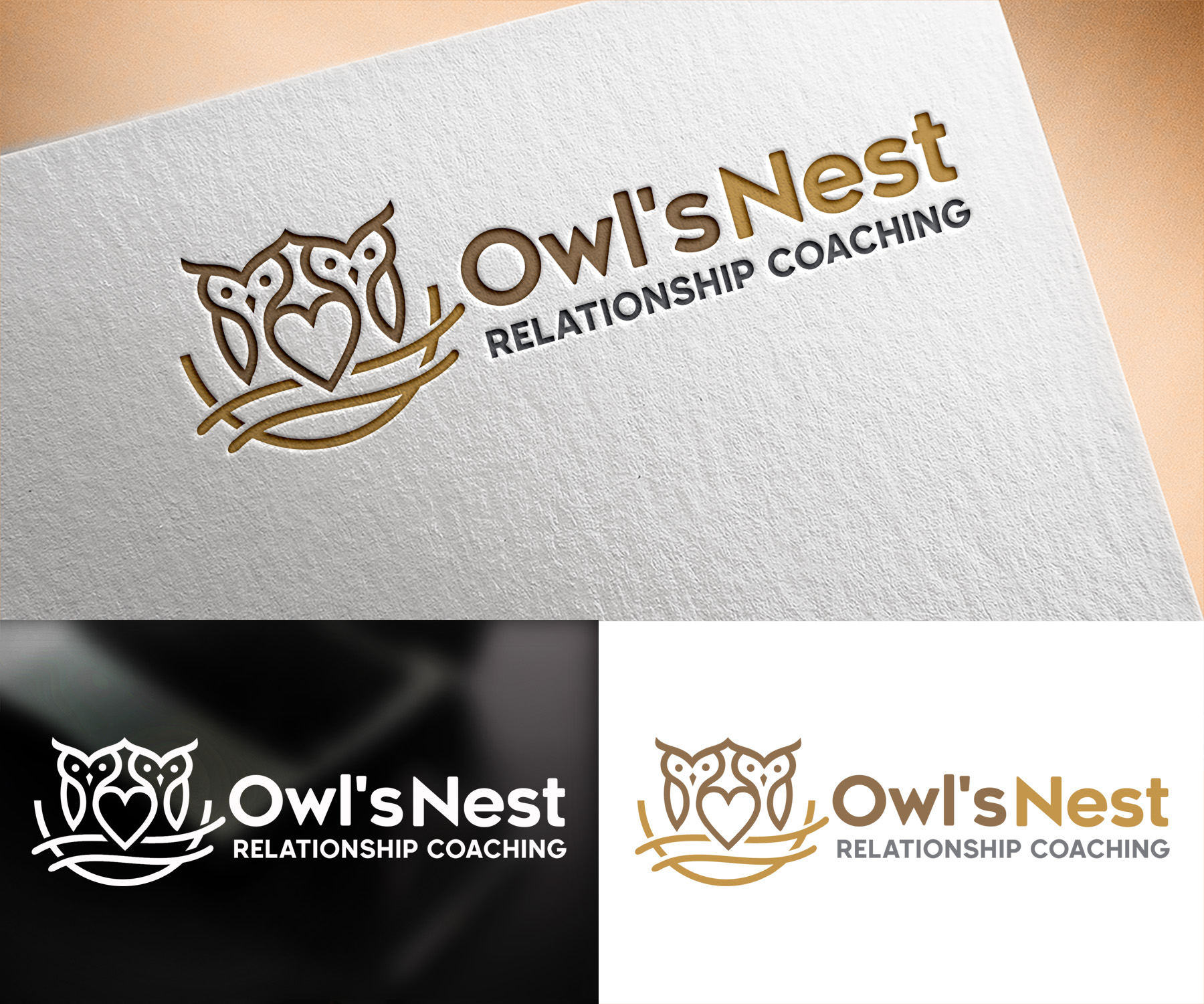 Logo-Design von Vishak vasu für Owl's Nest Relationship Coaching | Design #30776482