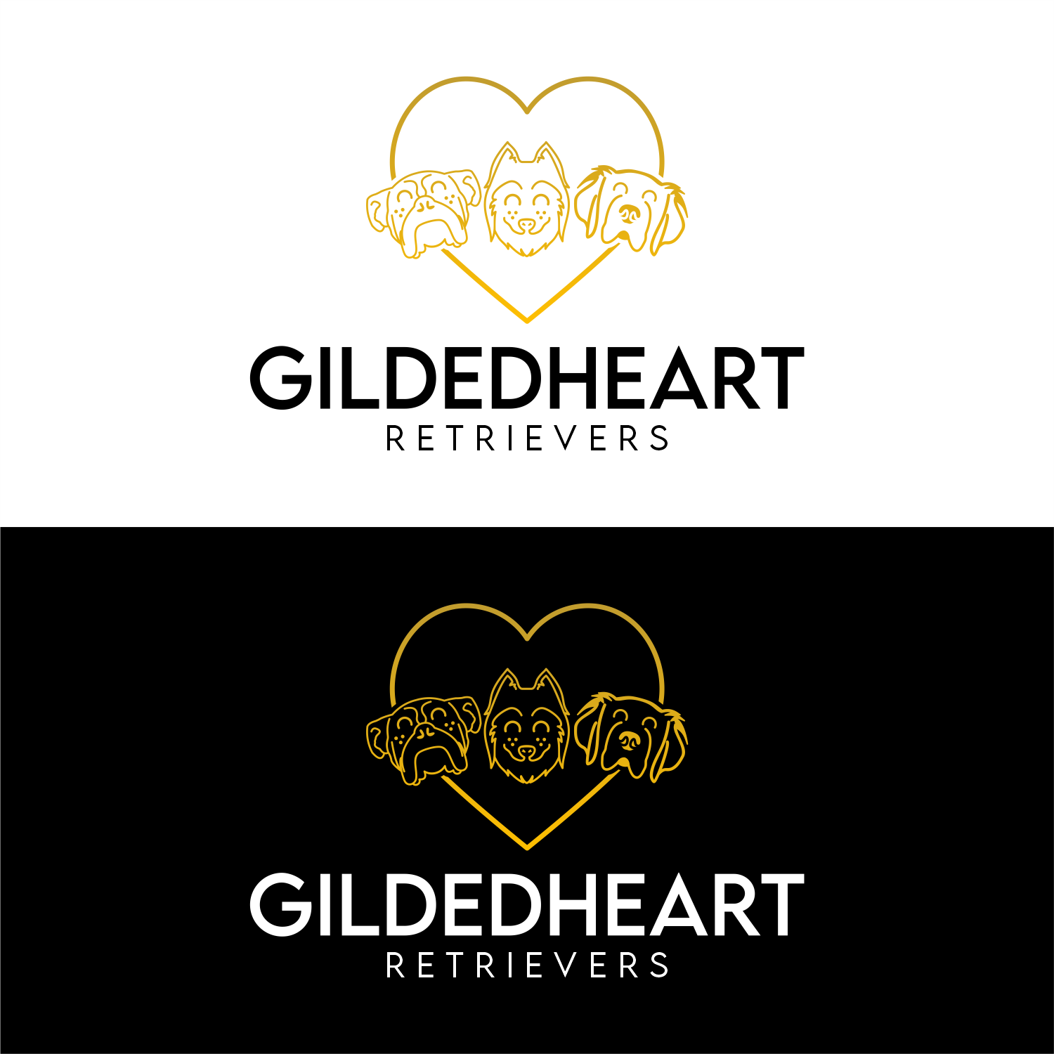 Logo Design by andrean pratama for Gildedheart Retrievers | Design #30738727