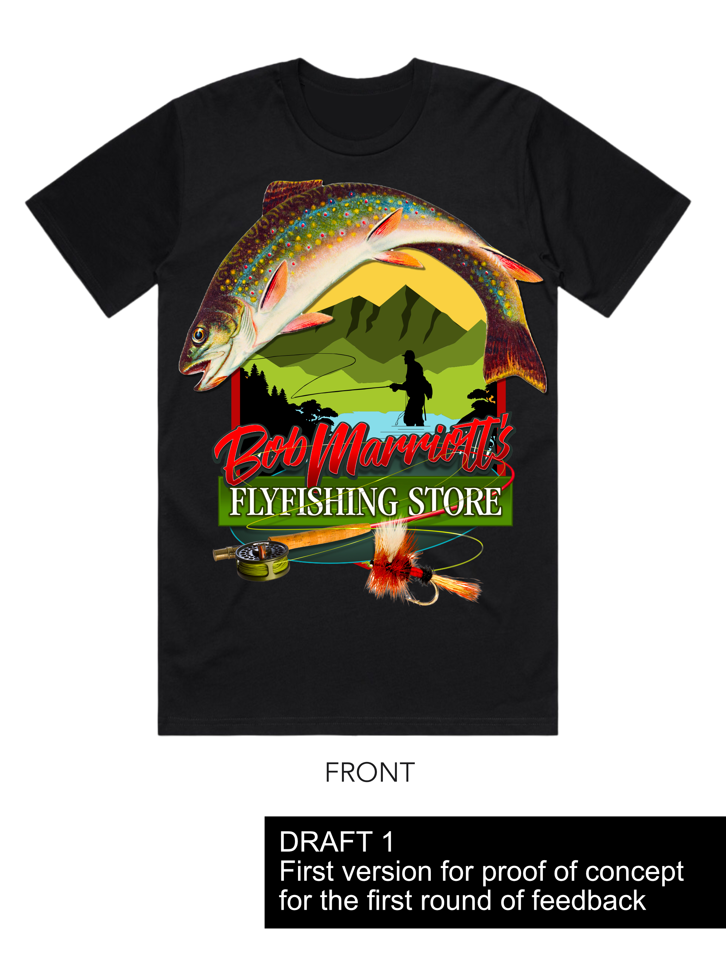 T-shirt Design by AnninWonderland for Bob Marriott's Flyfishing Store | Design #30798238