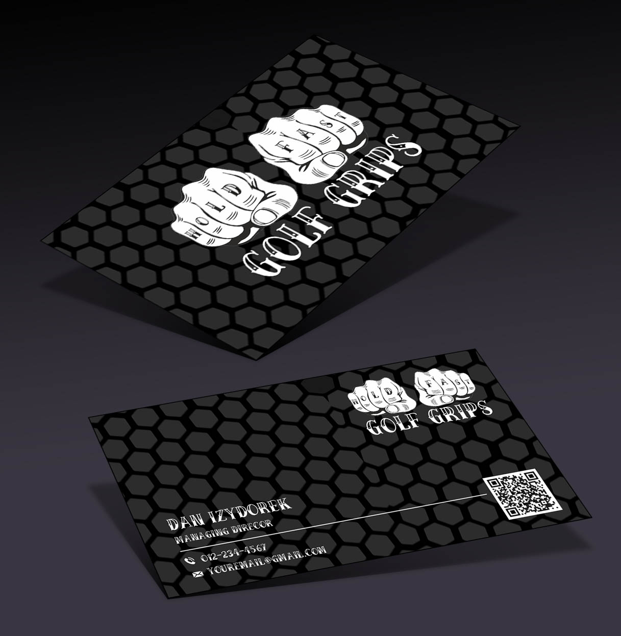 Business Card Design by jaggi5097 for Hold Fast Golf Grips | Design #30827921