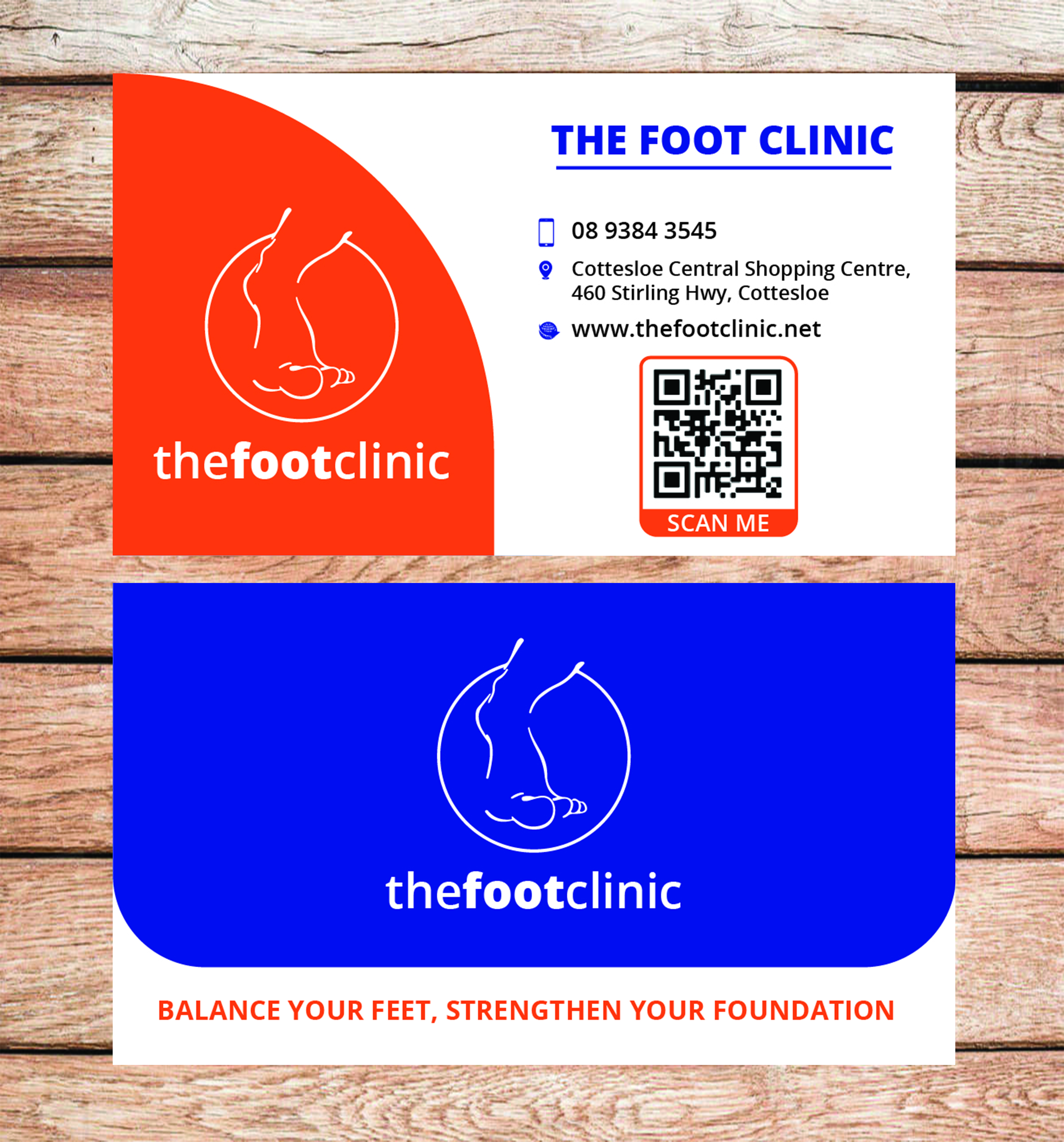 Business Card Design by zoovdesign for The Foot Clinic | Design #31163901