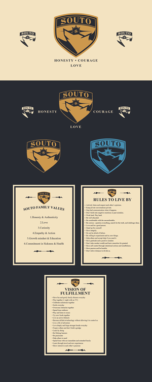 Design Family Crest, Values, and Vision Statement