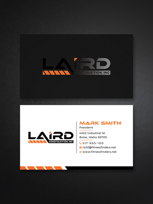 Business Card Design by Designer Mamun for Laird Construction,  Inc | Design #31357382