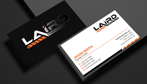 Business Card Design by Sun Moon Graphic Designer for Laird Construction,  Inc | Design #31345009