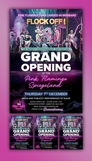 Digital Invitation to Grand Opening of Newest Cabaret Show