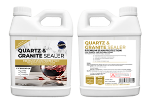 Quartz and Granite Sealer Label