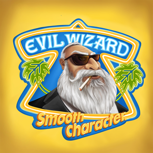 Joe Camel marketing artwork parody.  "Evil Wizard - Smooth Character"