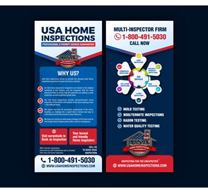 Flyer Design by Mayuracww for USA Home Inspections | Design #32289461