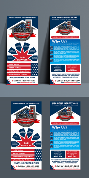 Flyer Design by 123graphics for USA Home Inspections | Design #32297093