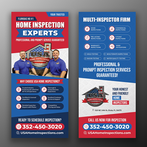 Flyer Design by OwnDesign for USA Home Inspections | Design #32288095