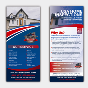 Flyer Design by Impressive Designs for USA Home Inspections | Design #32294990