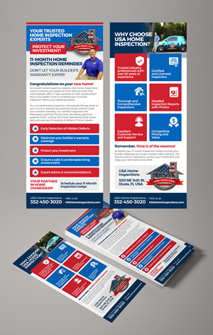 Flyer Design by Graphic Guy for USA Home Inspections | Design #32290655