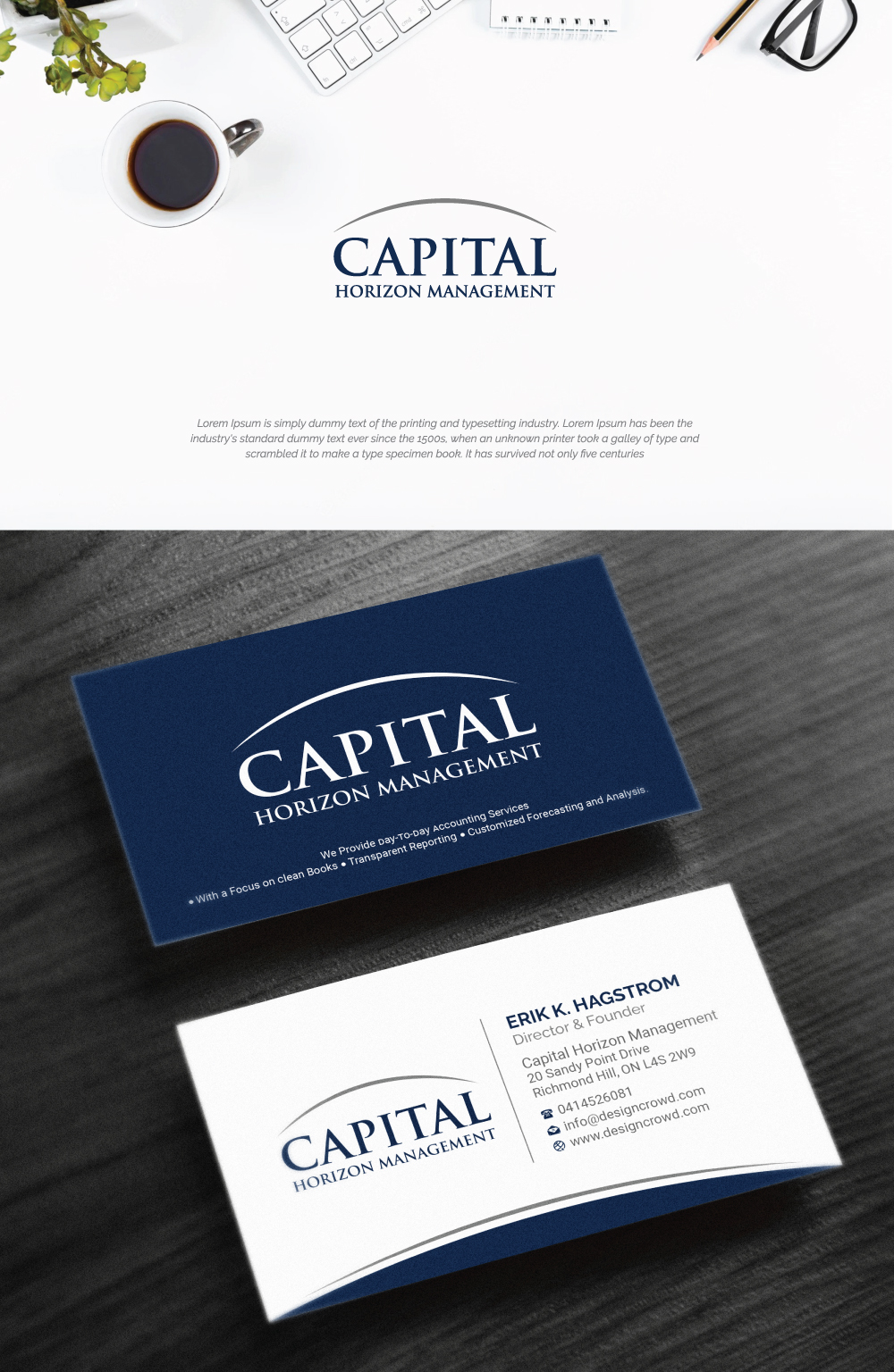 Business Card Design by R.design for Capital Horizon Management | Design #32474000