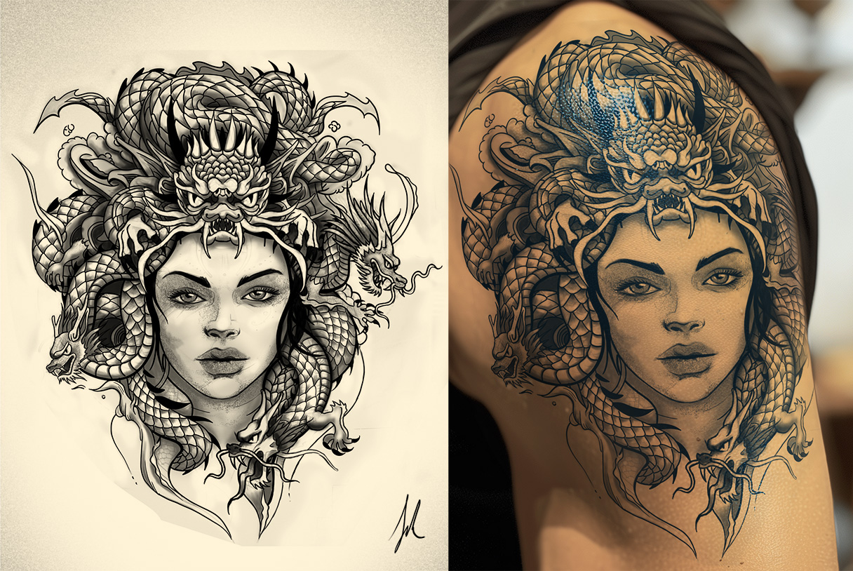 Tattoo Design by JoshuaKahle for this project | Design #33206541