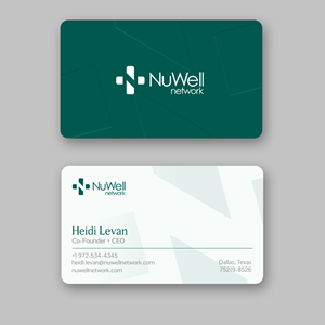 Business Card Design by Andrés Sebastián for NuWell Network  | Design #33118414