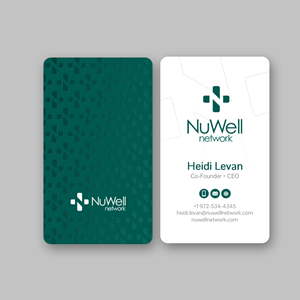 Business Card Design by Andrés Sebastián for NuWell Network  | Design: #33118762