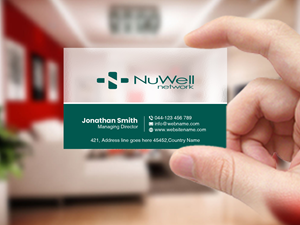 Business Card Design by Creations Box 2015 for NuWell Network  | Design #33156474