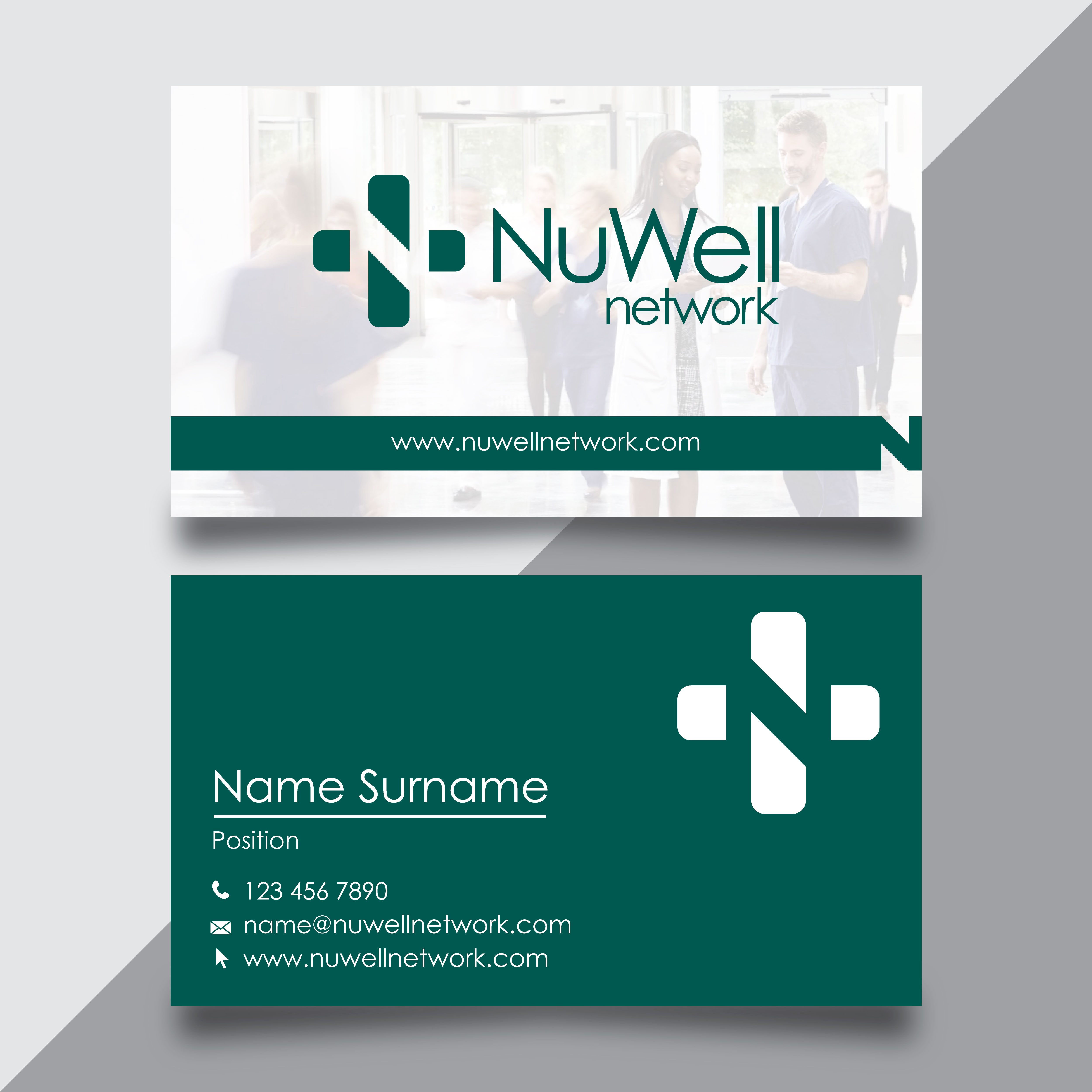 Visitenkarten-Design von wrdy für NuWell Network  | Design #33123637