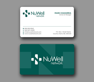 Business Card Design by Uttom 2 for NuWell Network  | Design: #33118037