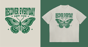 T-shirt Design by Alan Nugraha for Recover Everyday and Live  | Design #33209772