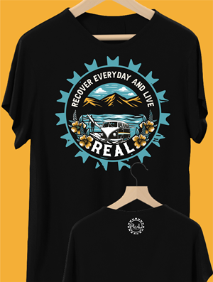 T-shirt Design by Yakuza20 for Recover Everyday and Live  | Design: #33218090