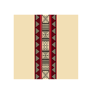 Sadu pattern inspired Baby blanket design