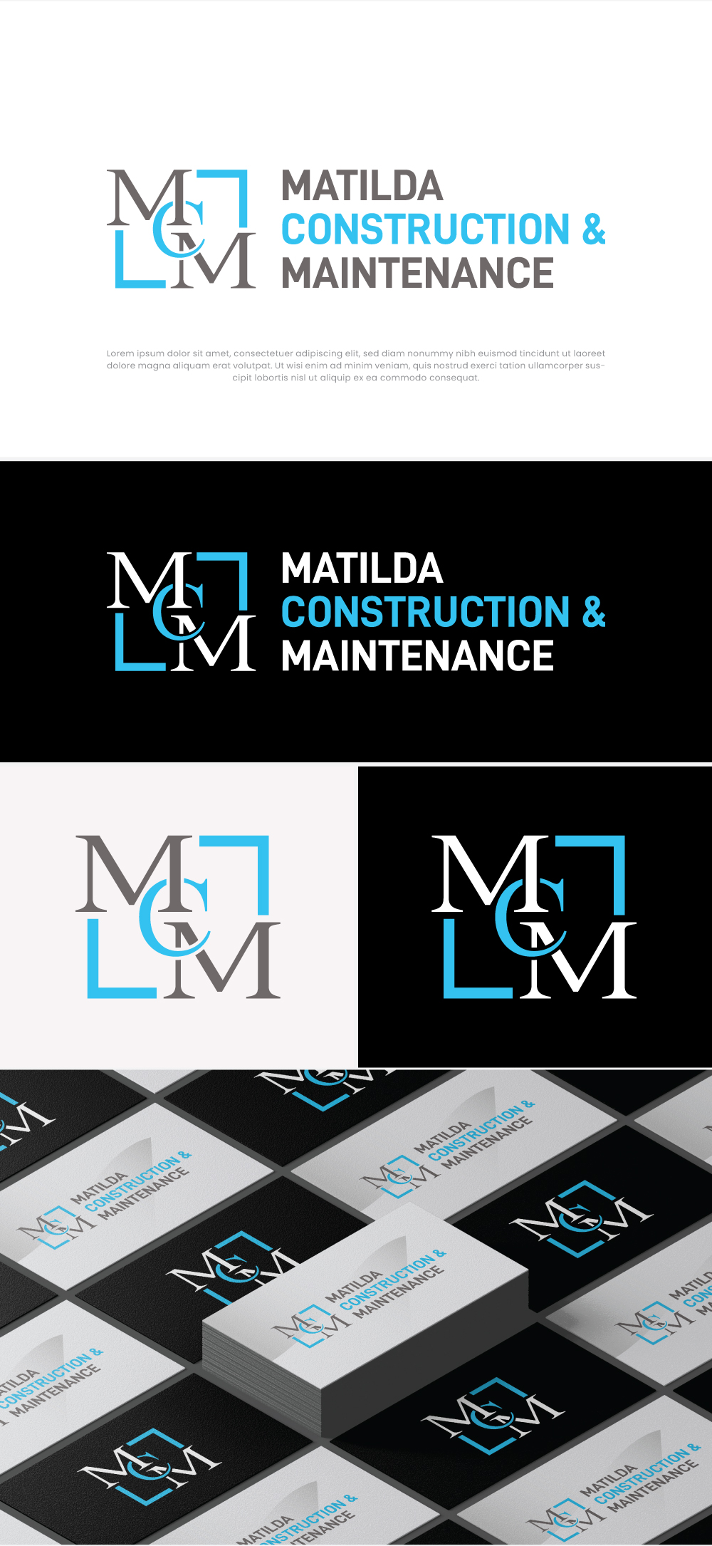 Logo Design by TrisDesign for Matilda Construction and Maintenance | Design #33448863