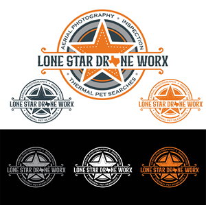 Logo Design by John Mark Arts for LONE STAR DRONE WORX | Design #33398471