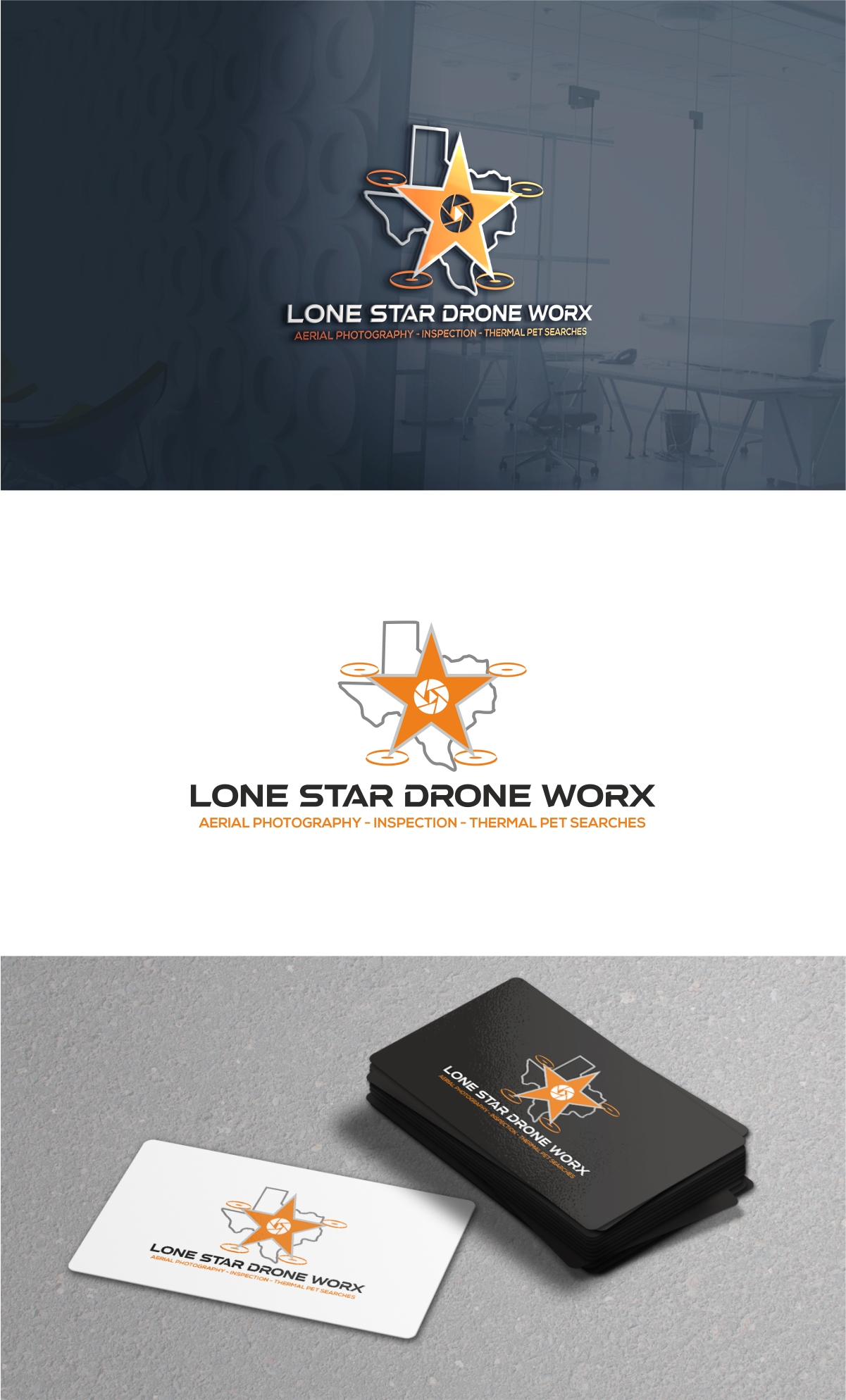 Logo Design by Dave Paresh for LONE STAR DRONE WORX | Design #33398078