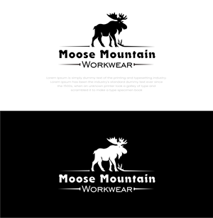 Logo Design by Barokahe guse for Moose Mountain Workwear Ltd. | Design #33460070