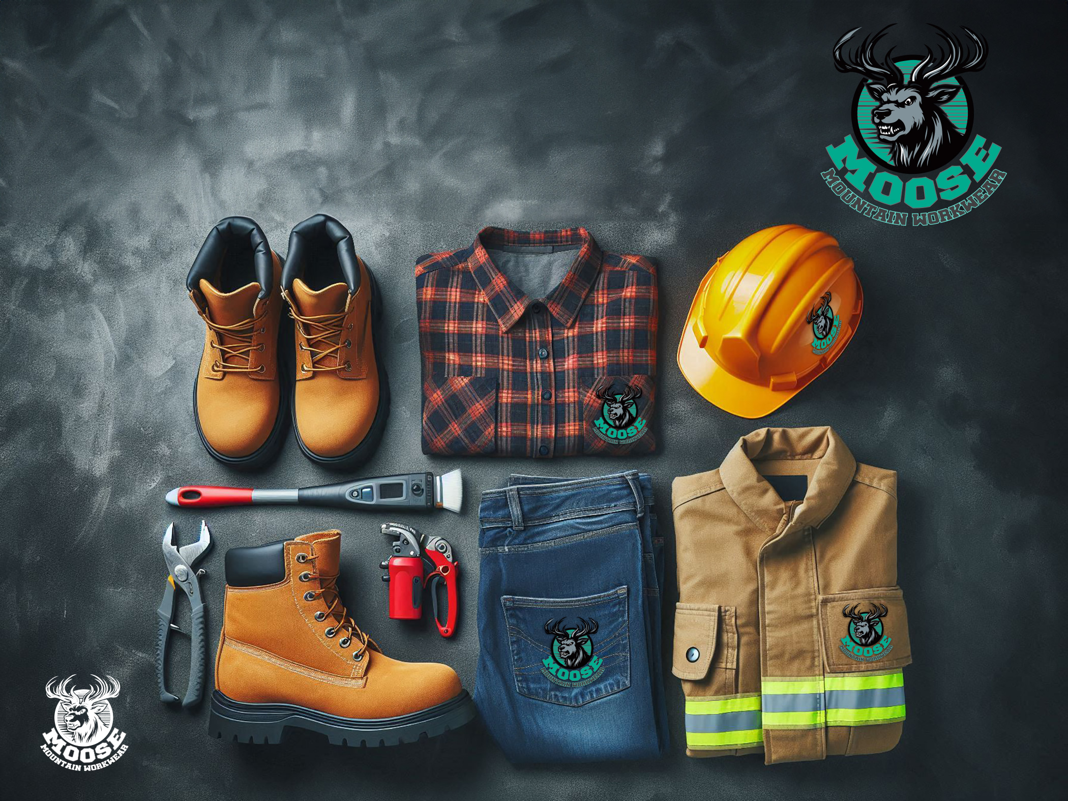 Logo Design by ASLIOZTRK for Moose Mountain Workwear Ltd. | Design #33472170