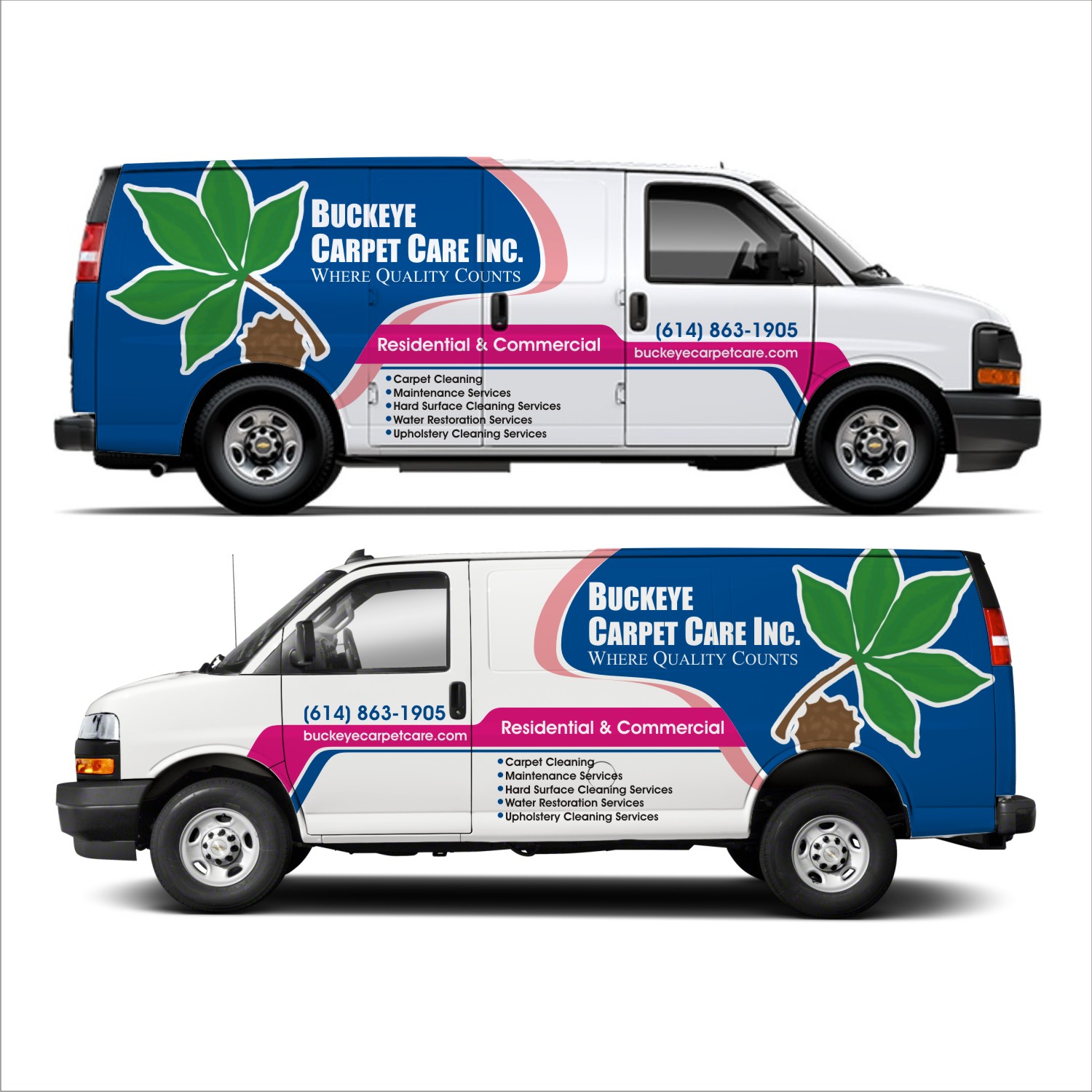 Car Wrap Design by DG+ for Buckeye Carpet Care, Inc. | Design #33785067