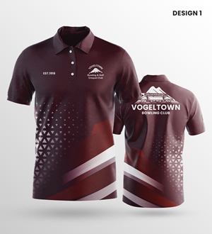 Vogeltown lawn bowls Club polo shirt full sublimated