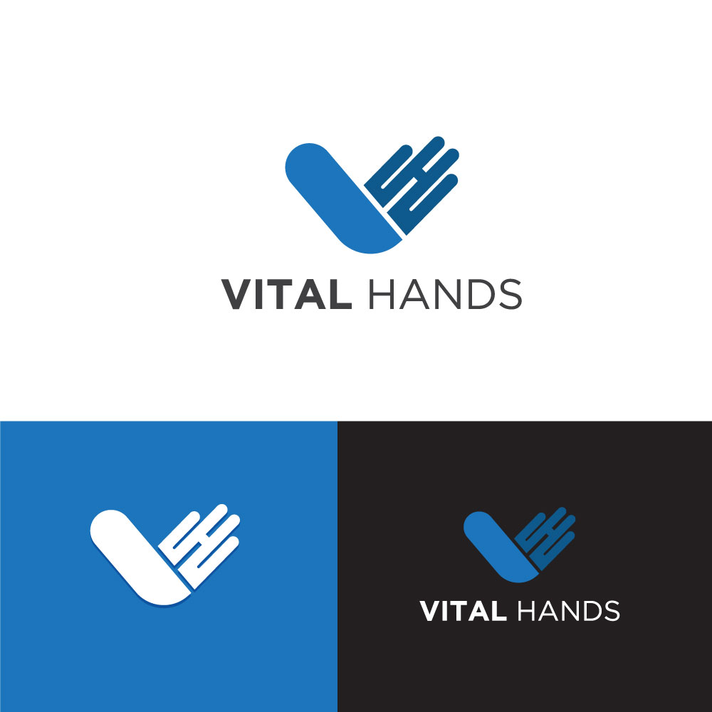 Logo Design by Maria's Creation for Vital Hands LLC | Design #33861936