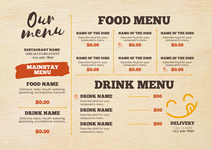 Menu Design by dan99