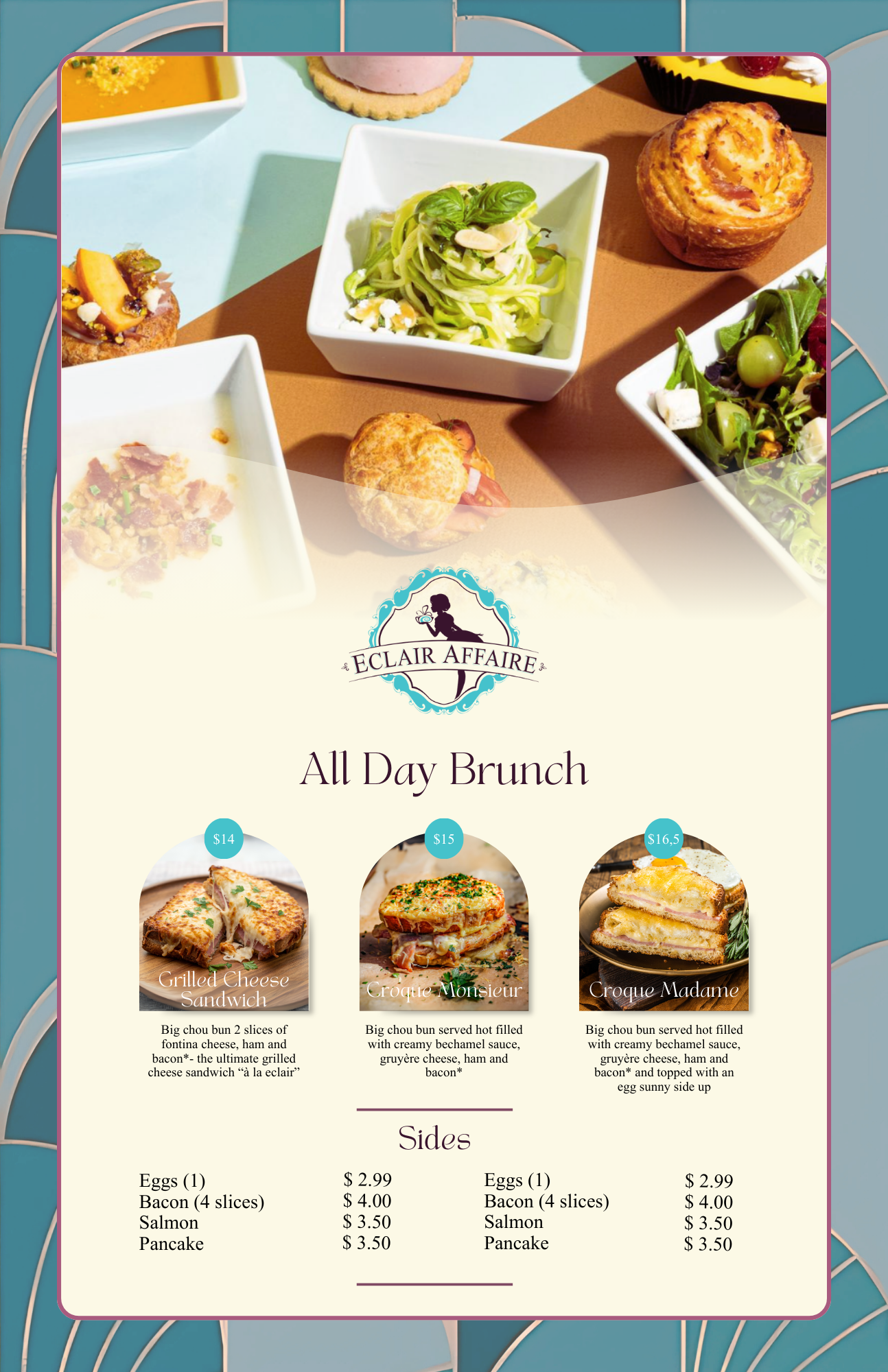 Menu Design by BitterMelon Project for this project | Design #33949718