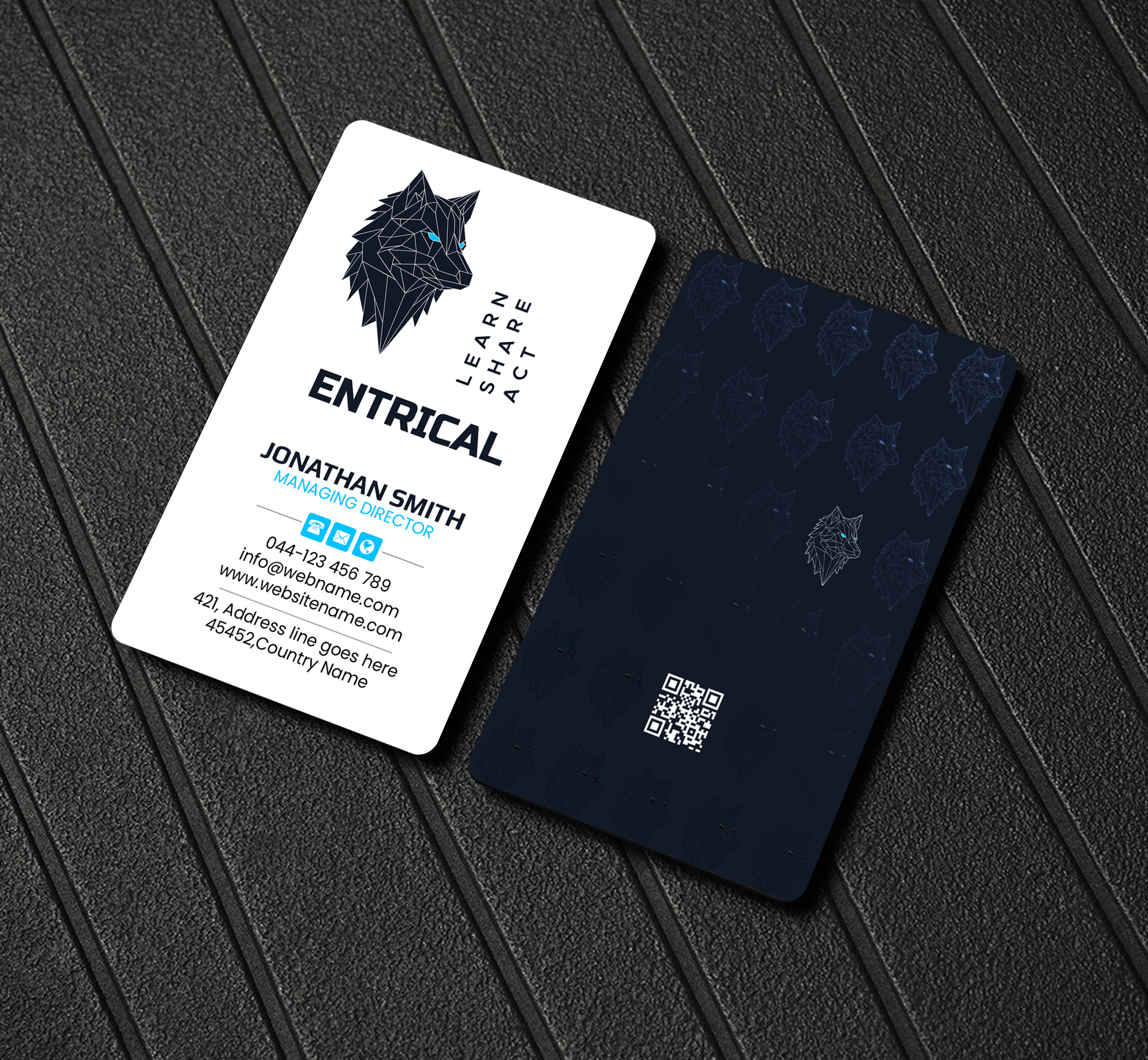 Business Card Design by Creations Box 2015 for Entrical, LLC | Design #34016562