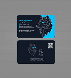 Business Card Design by Creations Box 2015 for Entrical, LLC | Design: #34016566