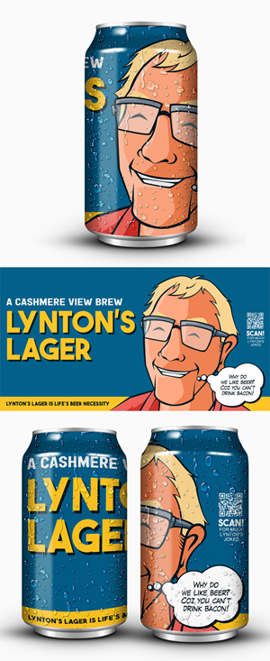 Lynton's Lager BEER CAN