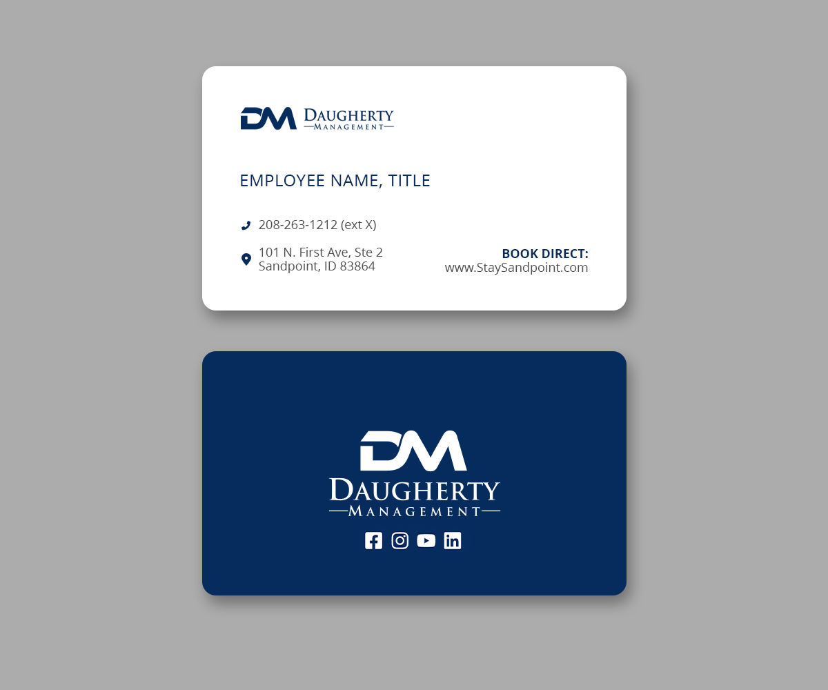 Business Card Design by Andrés Sebastián for Daugherty Management LLC | Design #34238147